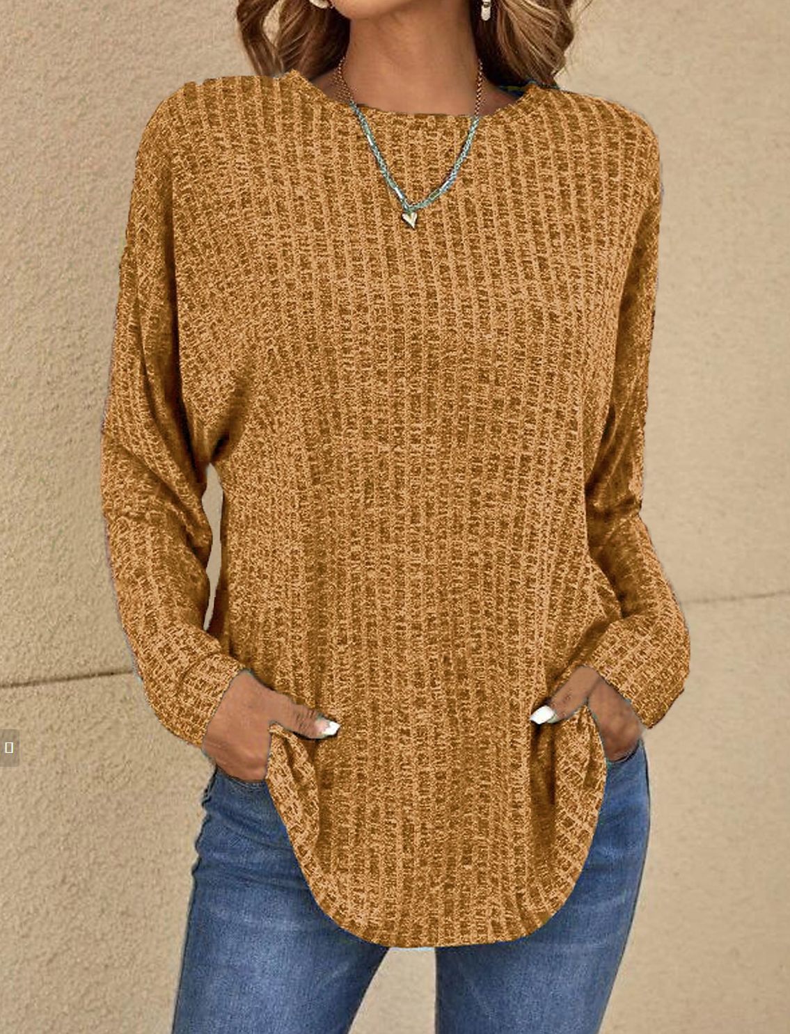 The Celeste — Soft Drape Solid Pullover
