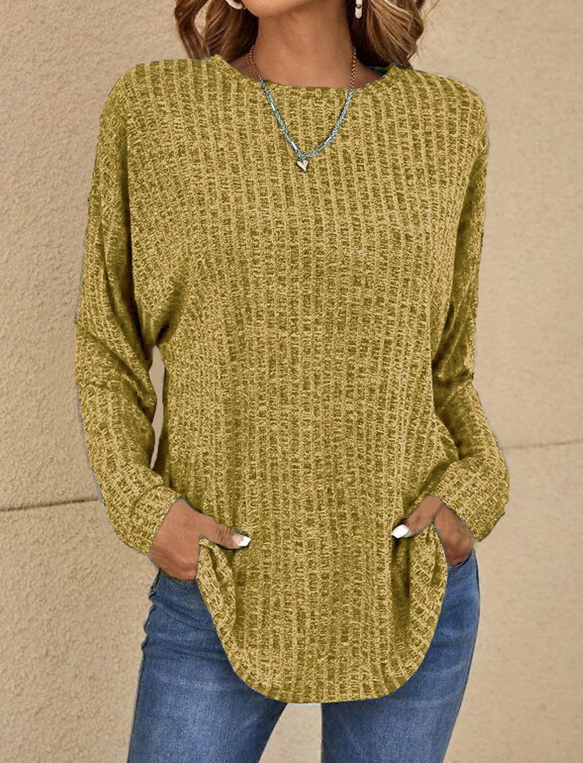 The Celeste — Soft Drape Solid Pullover