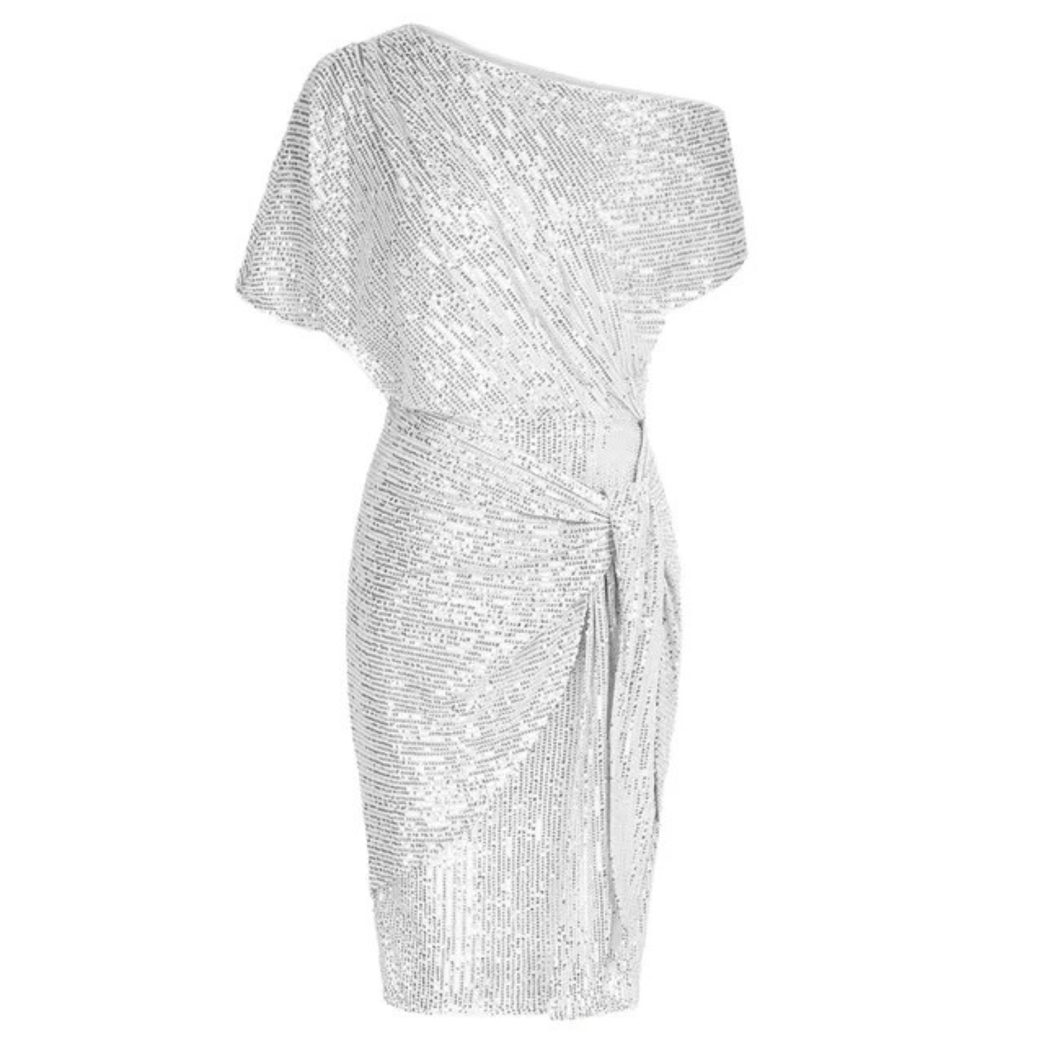 The Delphine — Fitted V-Neck Midi Dress