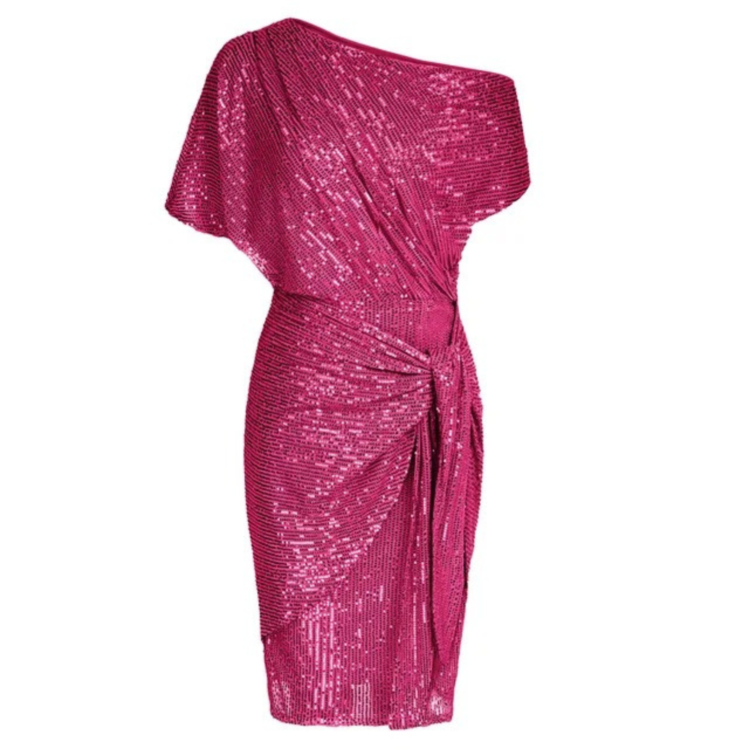 The Delphine — Fitted V-Neck Midi Dress