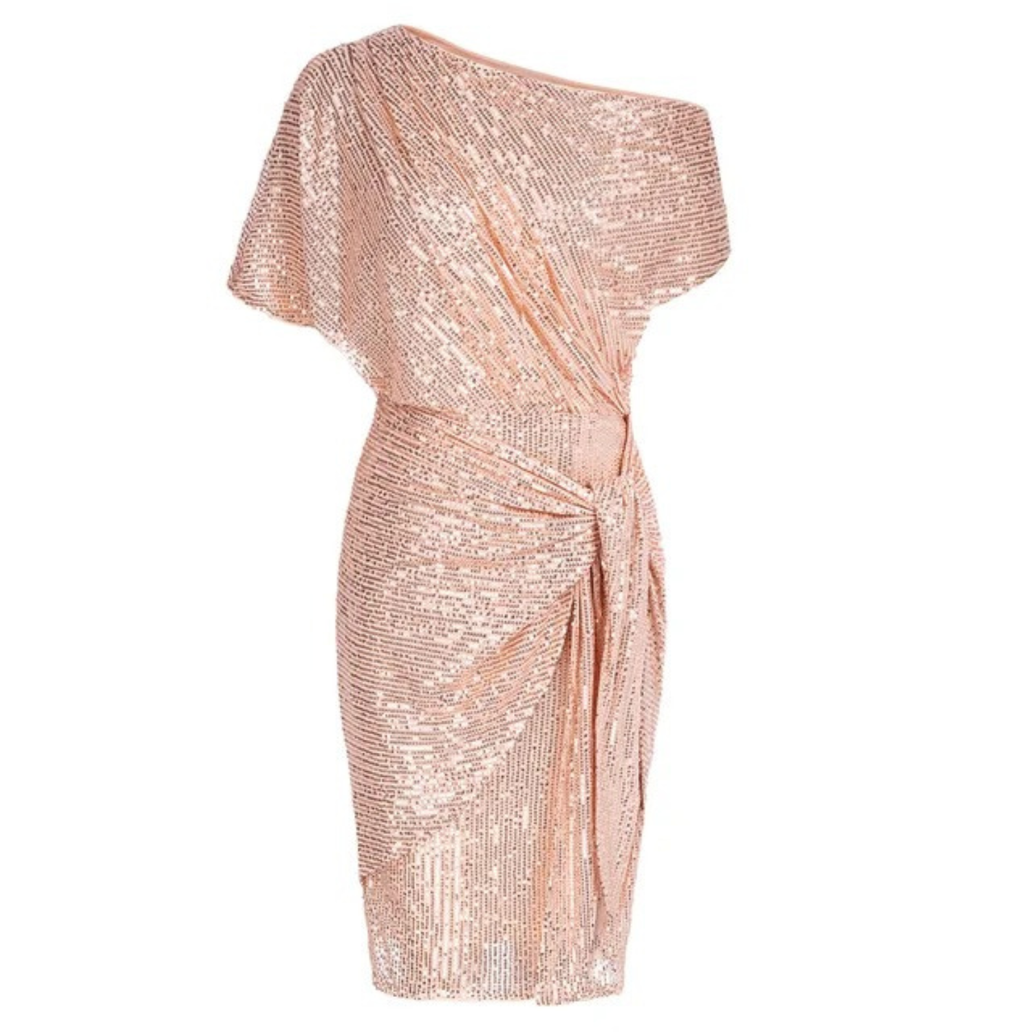 The Delphine — Fitted V-Neck Midi Dress