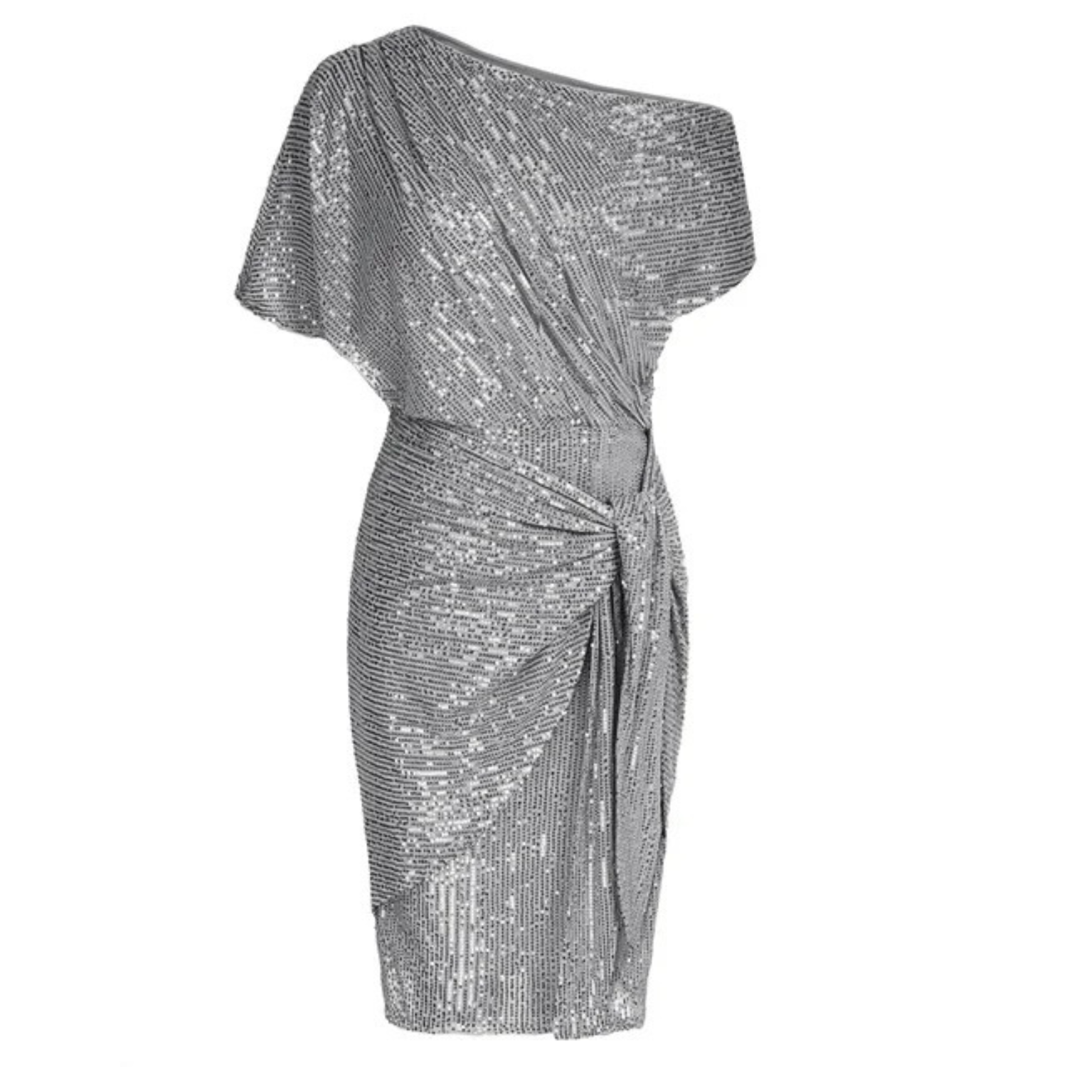 The Delphine — Fitted V-Neck Midi Dress
