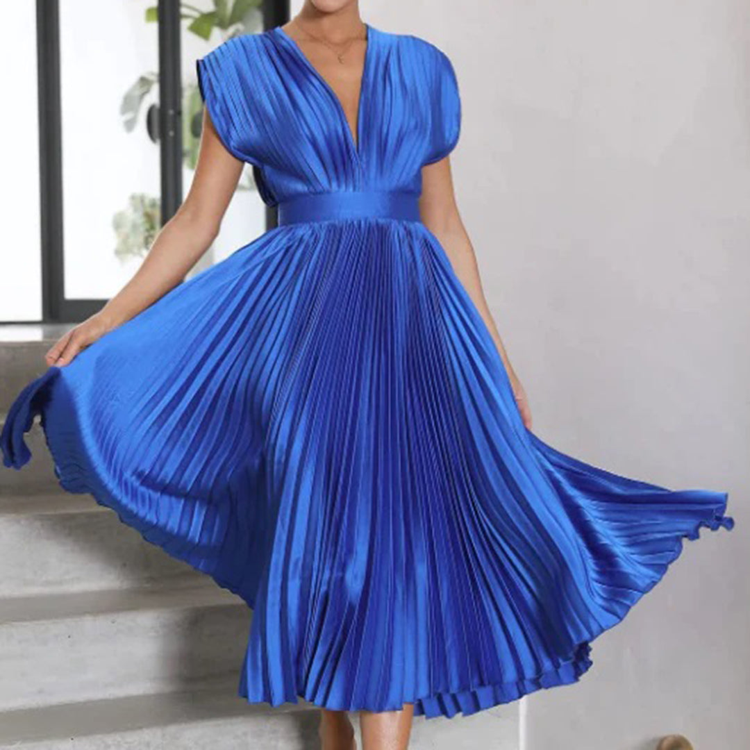 The Colette — Painterly Floral Midi Dress