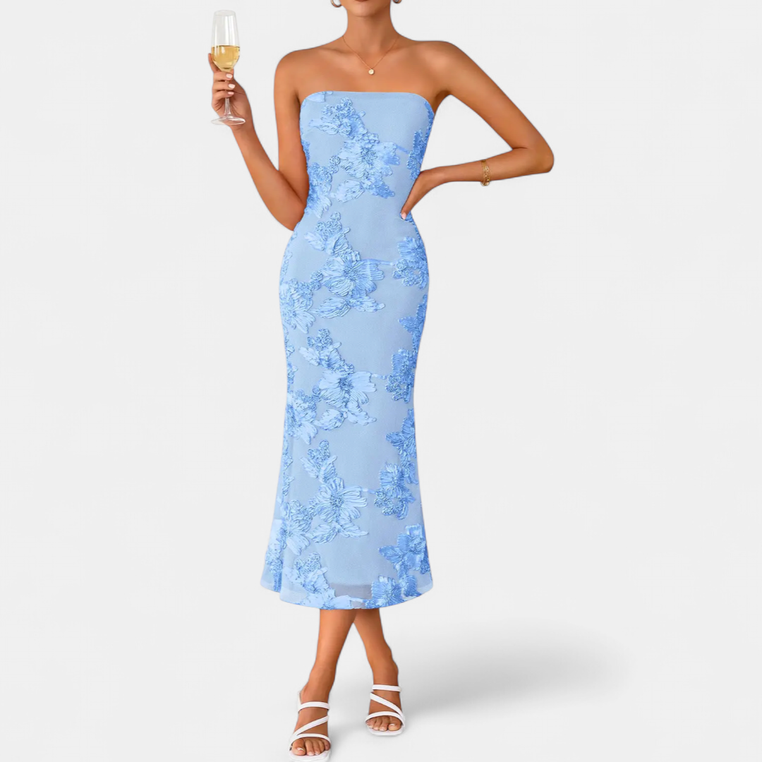 Fleur — Floral Off-Shoulder Dress