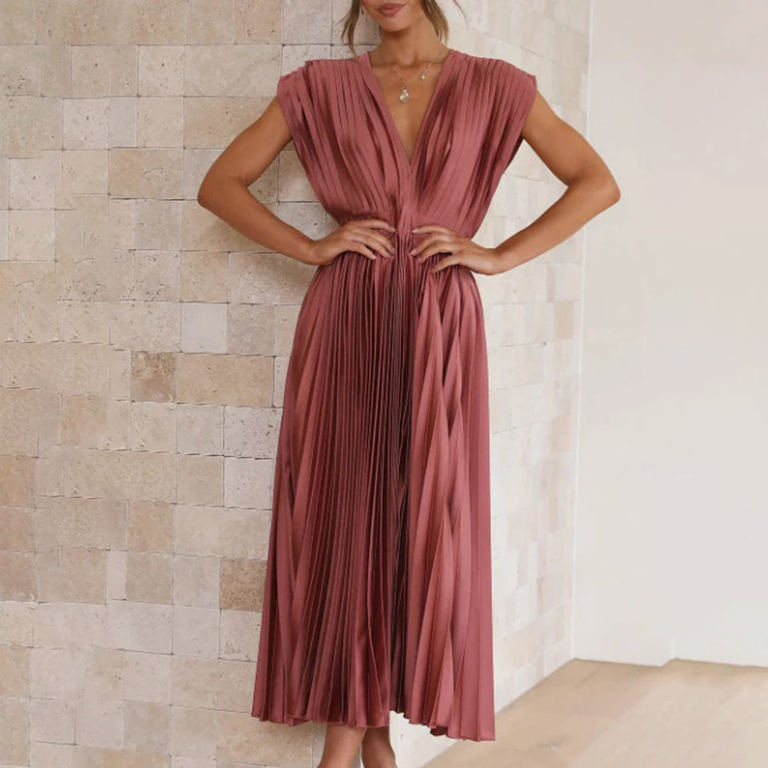 The Colette — Painterly Floral Midi Dress