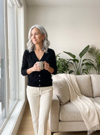 Margot — Soft V-Neck Knitted Cardigan