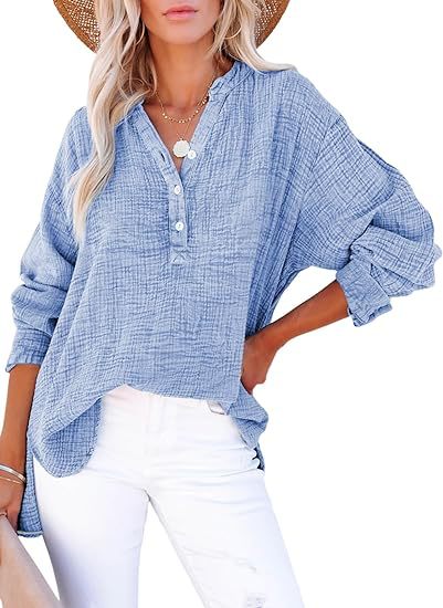 The Anouk — Drape V-Neck Blouse