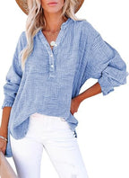 The Anouk — Drape V-Neck Blouse
