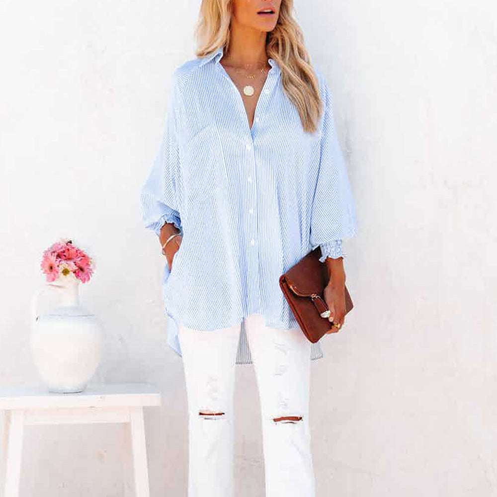 The Maëlys — Classic Stripe Cotton Shirt