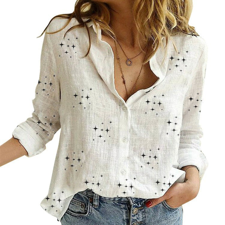 The Émilie — Garden Floral Relaxed Blouse