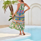 The Estelle — Bohemian Floral Maxi Dress