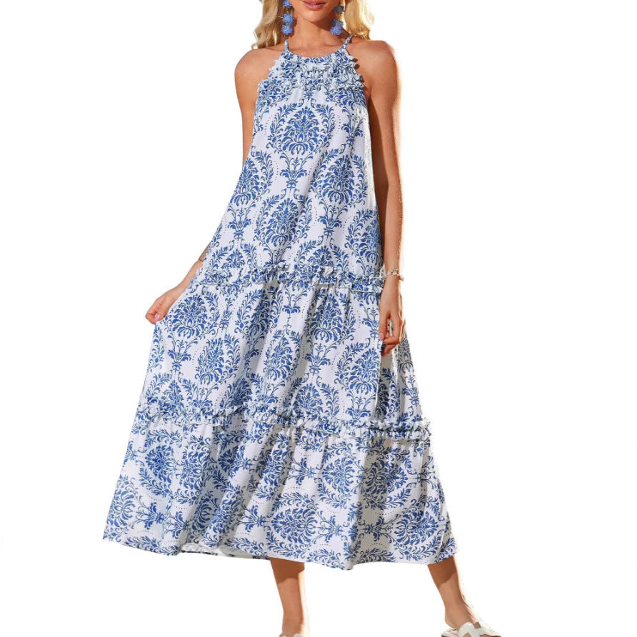 The Estelle — Bohemian Floral Maxi Dress