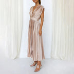 The Colette — Painterly Floral Midi Dress
