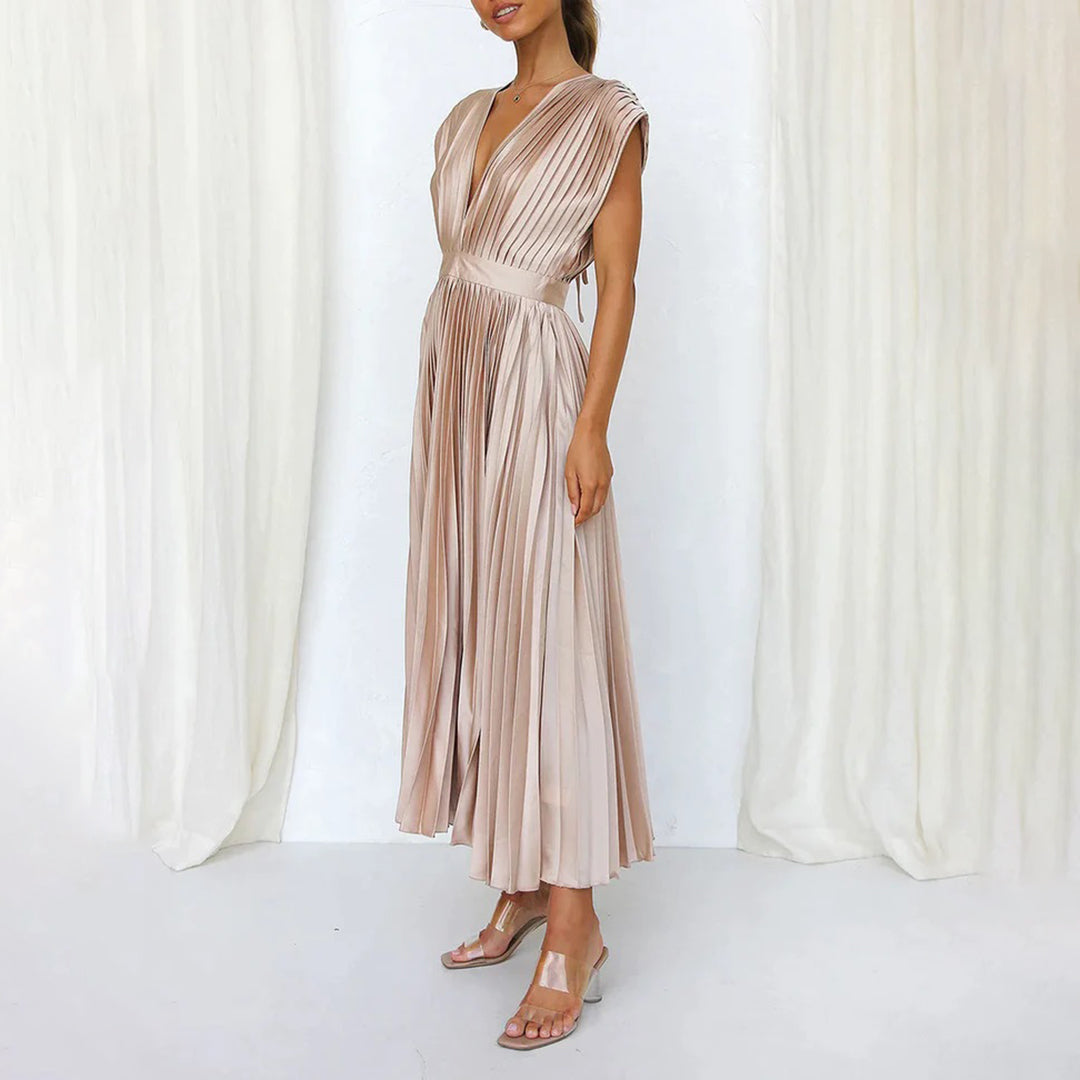 The Colette — Painterly Floral Midi Dress