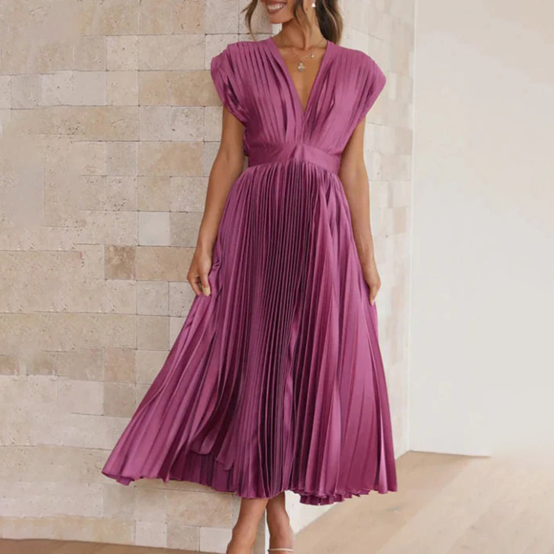 The Colette — Painterly Floral Midi Dress