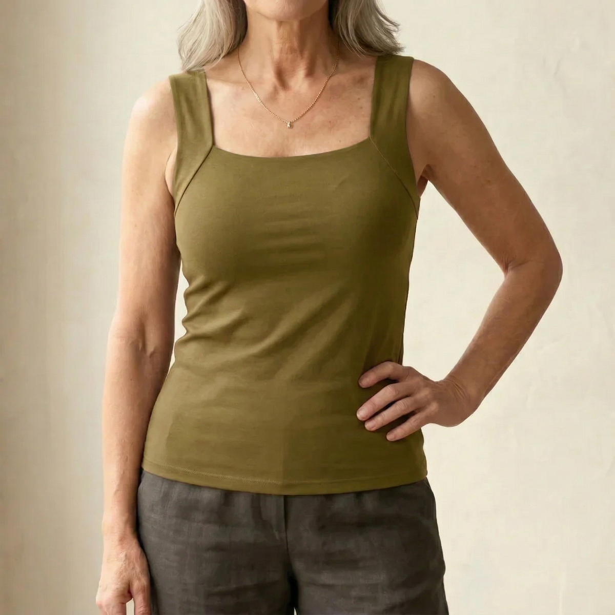 Emilie — Built-In Bra Comfort Tank Top