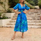 The Sylvie — Relaxed Floral Midi Dress