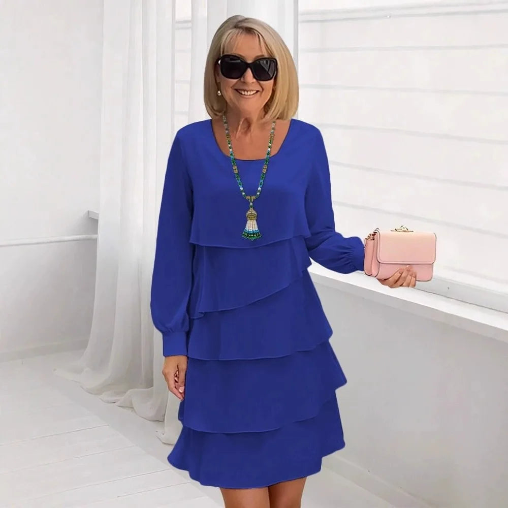 Margot — A-Line Ruffle Dress for Elegance