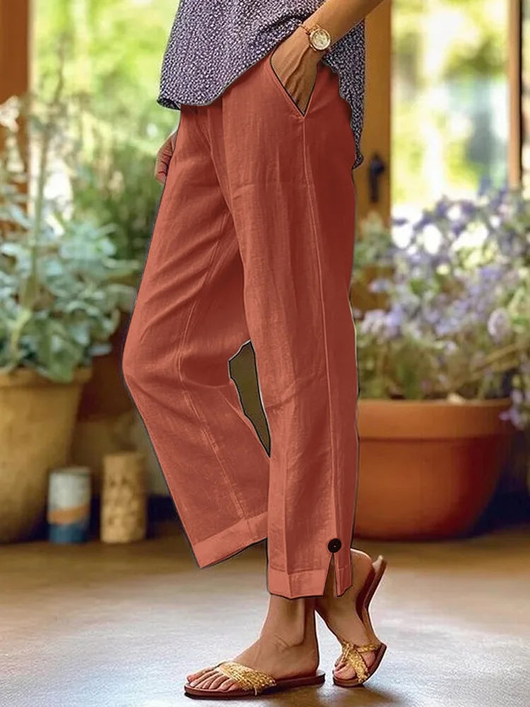 Marion － Wide Leg Relaxed Linen Pants