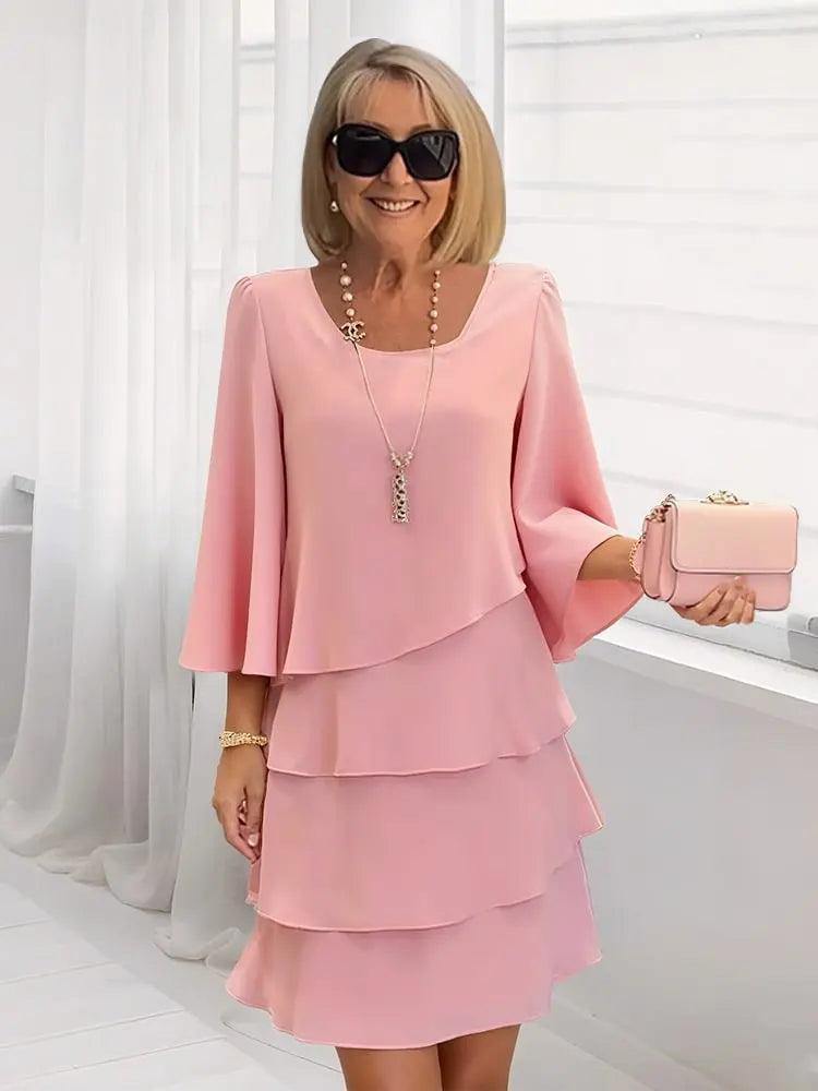 Anais — Elegant A-Line Ruffle Dress