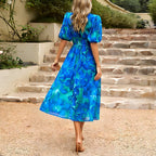 The Sylvie — Relaxed Floral Midi Dress
