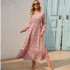 Charlotte — Soft-Stretch Smocked Floral Midi Dress