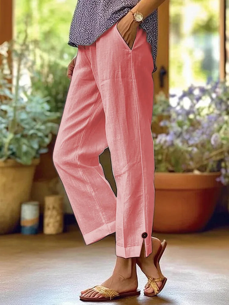 Marion － Wide Leg Relaxed Linen Pants