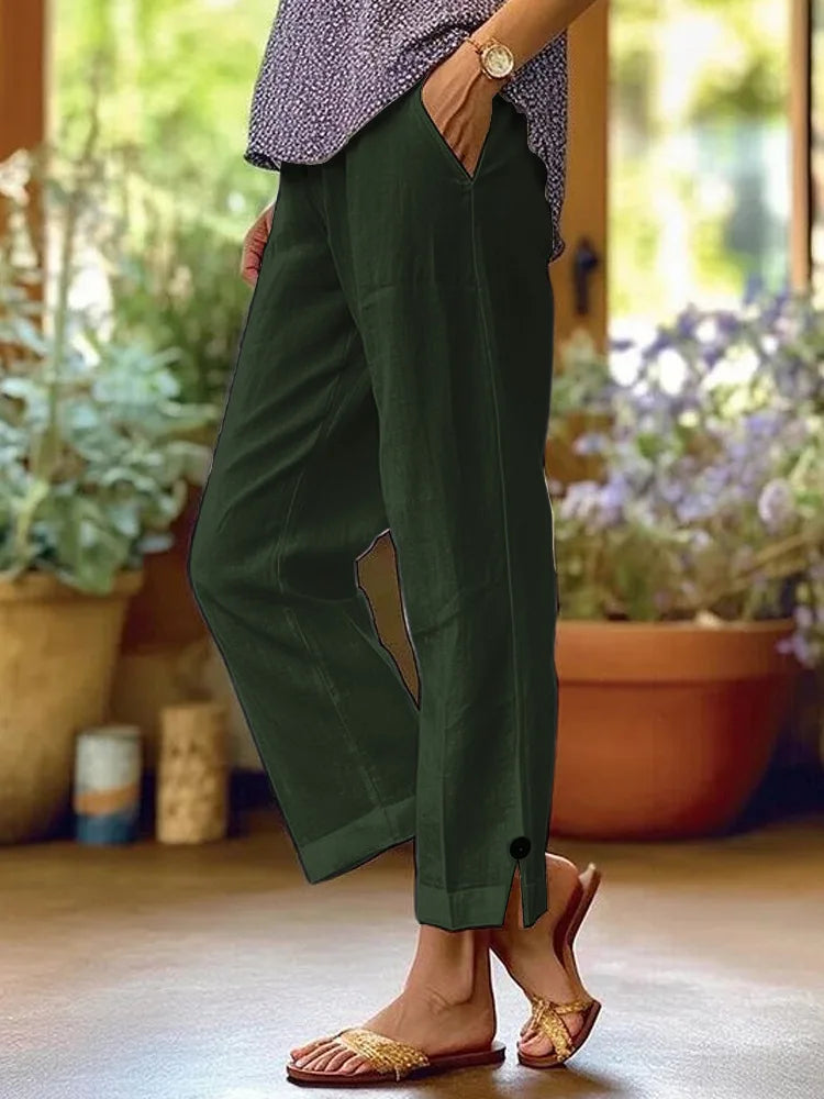 Marion － Wide Leg Relaxed Linen Pants