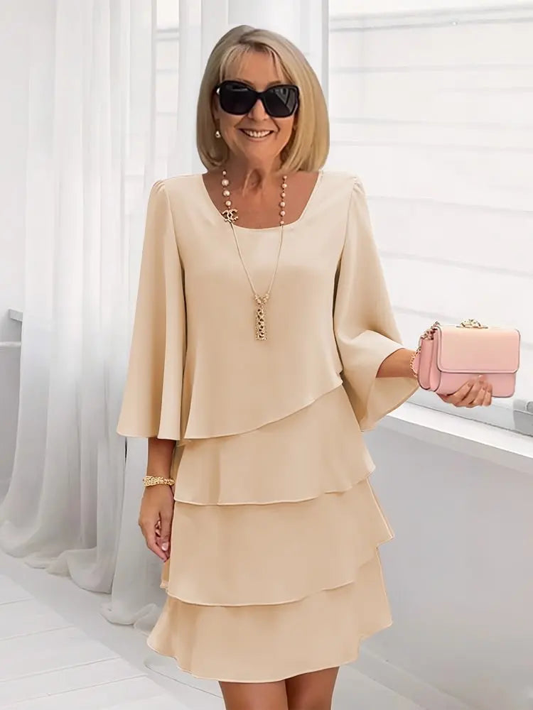 Anais — Elegant A-Line Ruffle Dress