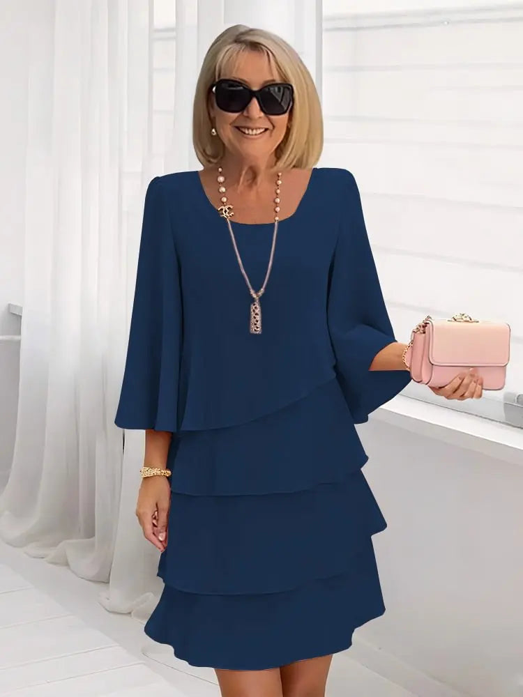 Anais — Elegant A-Line Ruffle Dress