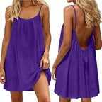 Solene — Ruched Backless Cami Mini Dress