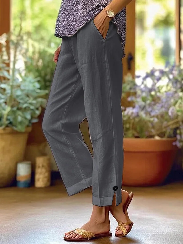 Marion － Wide Leg Relaxed Linen Pants