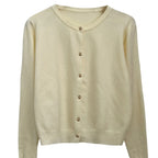 Apolline — Soft-Knit Round-Neck Button Cardigan