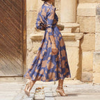 The Celeste — Fitted Floral Midi Dress