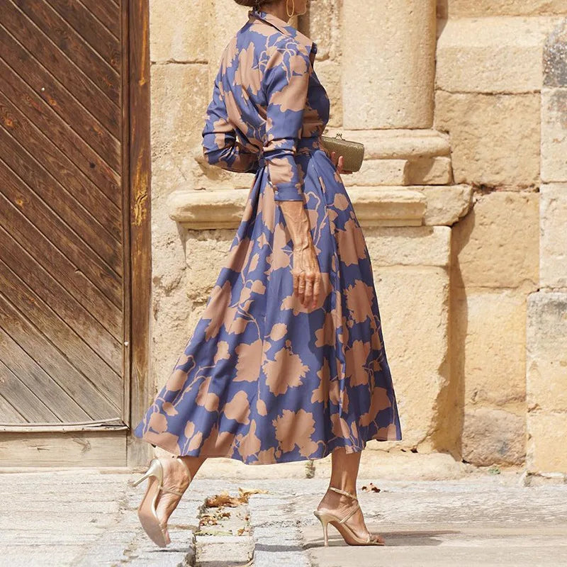 The Celeste — Fitted Floral Midi Dress