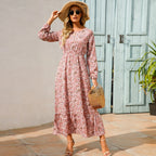 Charlotte — Soft-Stretch Smocked Floral Midi Dress