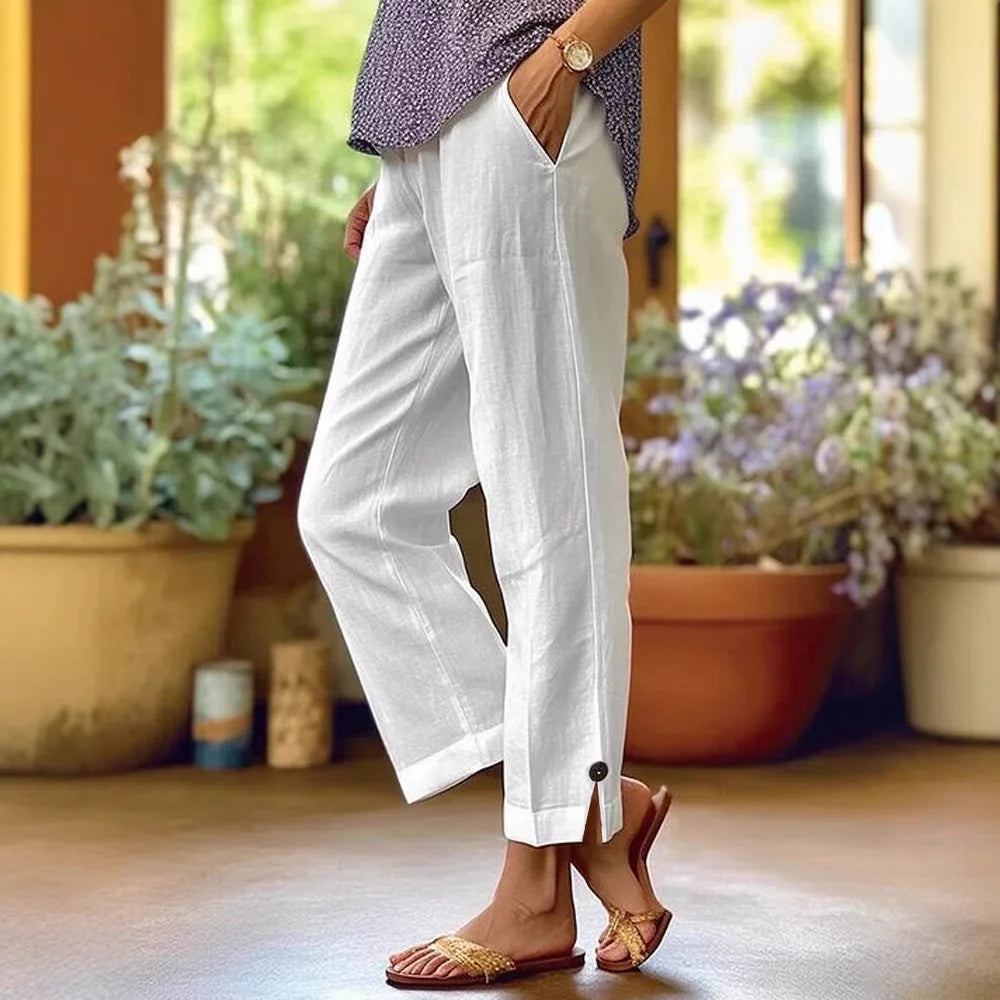 Marion － Wide Leg Relaxed Linen Pants
