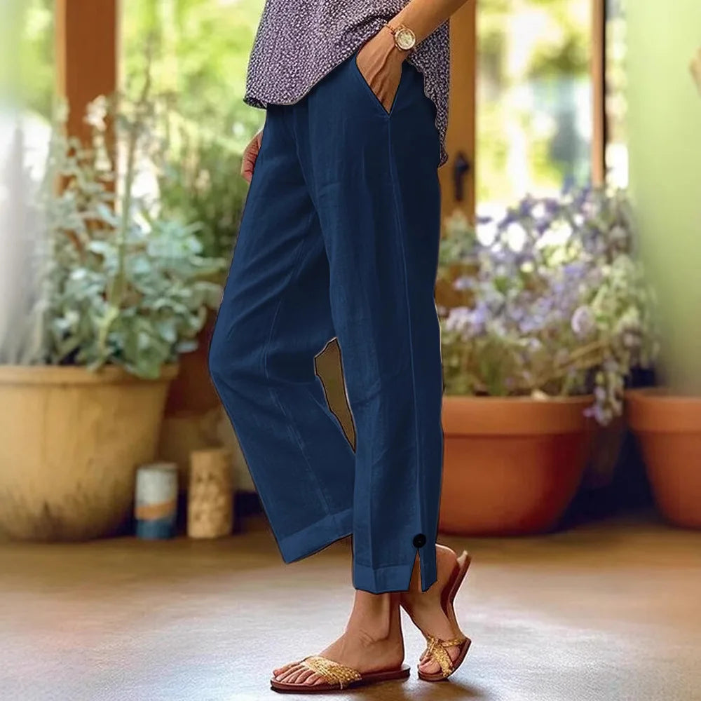 Marion － Wide Leg Relaxed Linen Pants