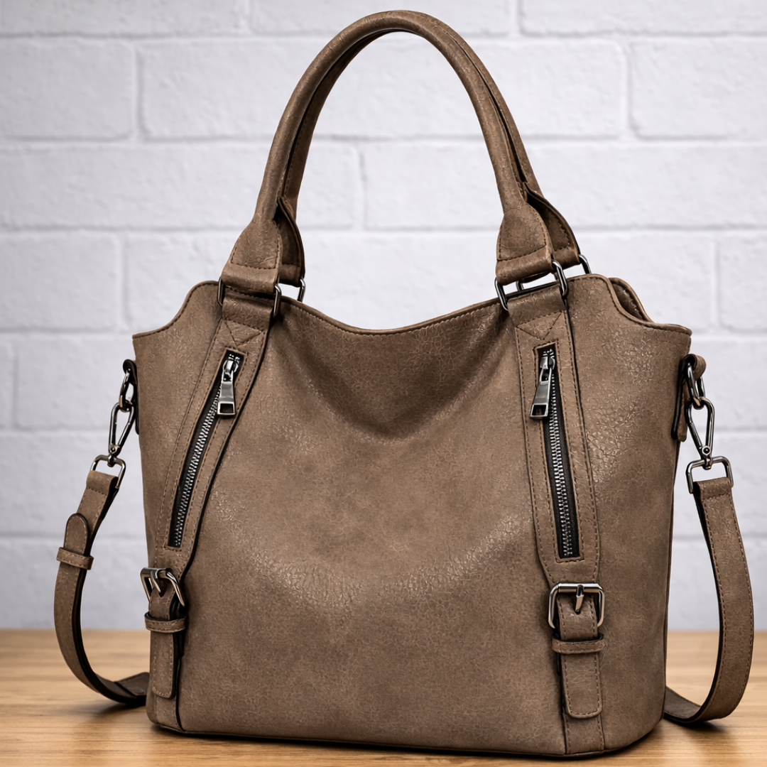 The Anouk — structured soft-leather everyday bag