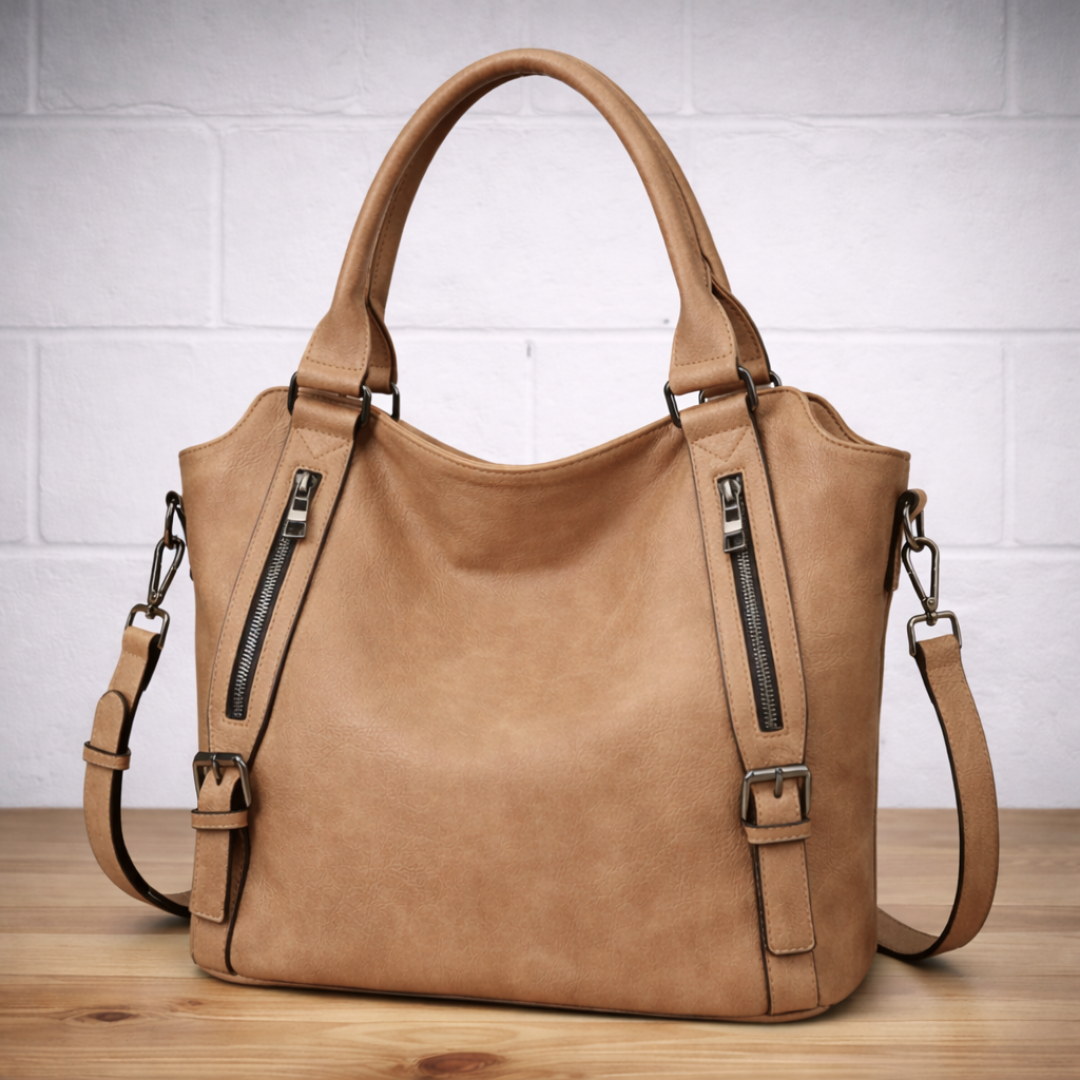 The Anouk — structured soft-leather everyday bag