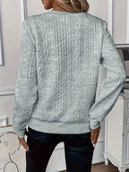 The Iris — Striped Quarter-Zip Sweater