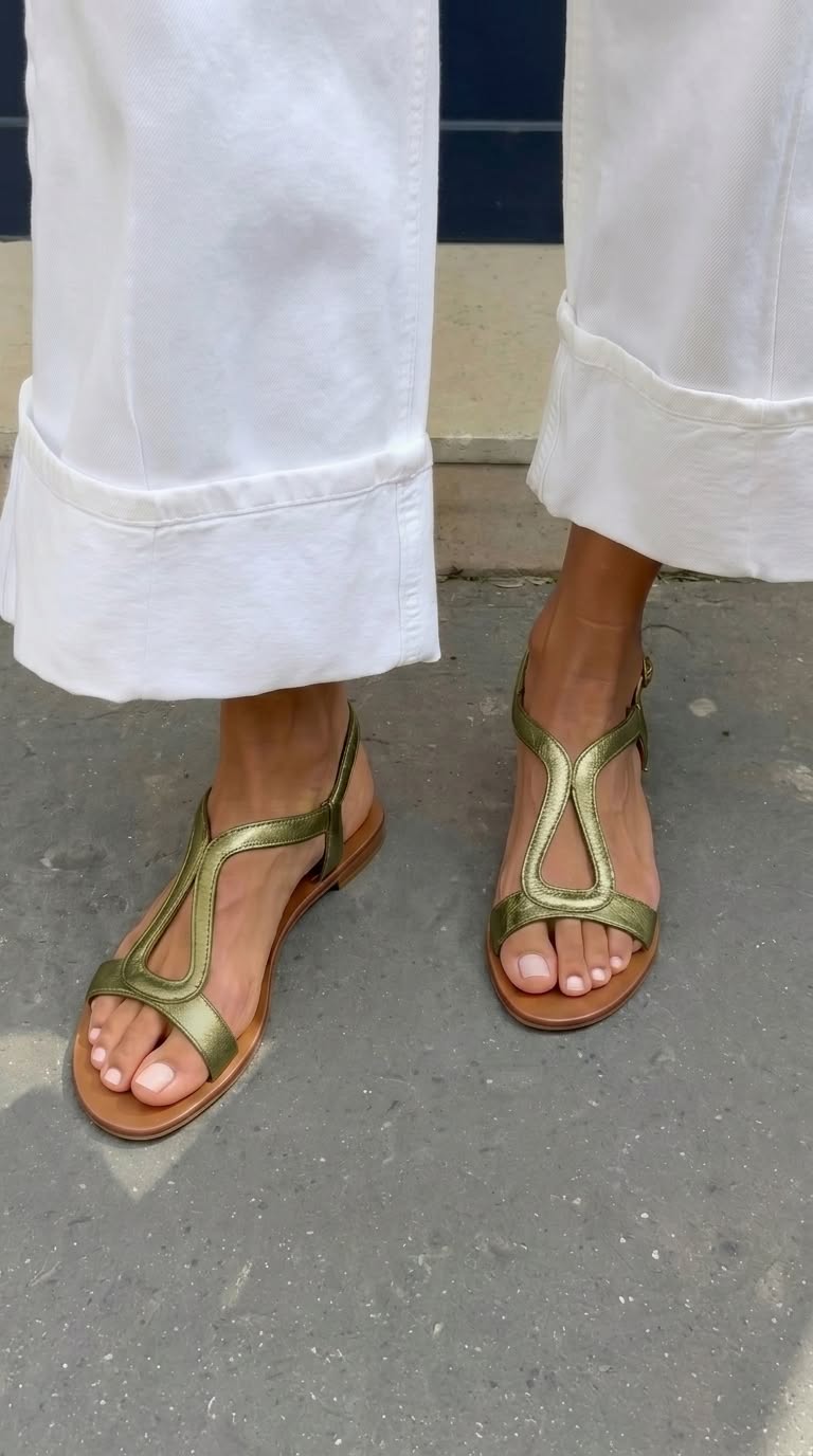 Margaux — Classic Ankle-Strap Flat Sandals