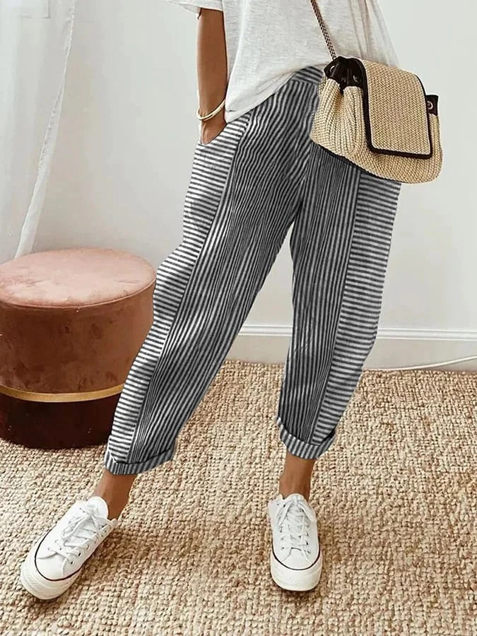 Margaux — Striped Summer Pants