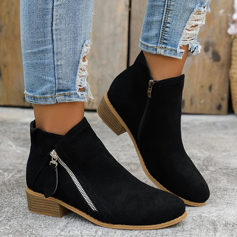Vivienne — Easy Side-Zip Comfort Shoes