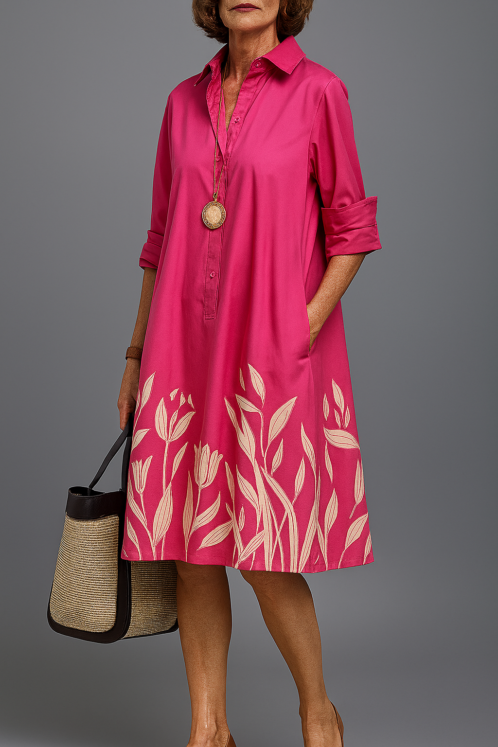 The Juliette — Relaxed Solid Midi Dress