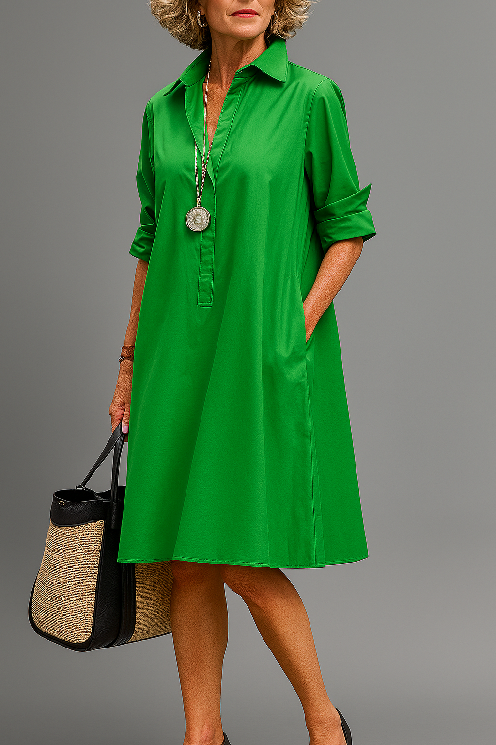 The Seraphina — Fitted Midi Dress