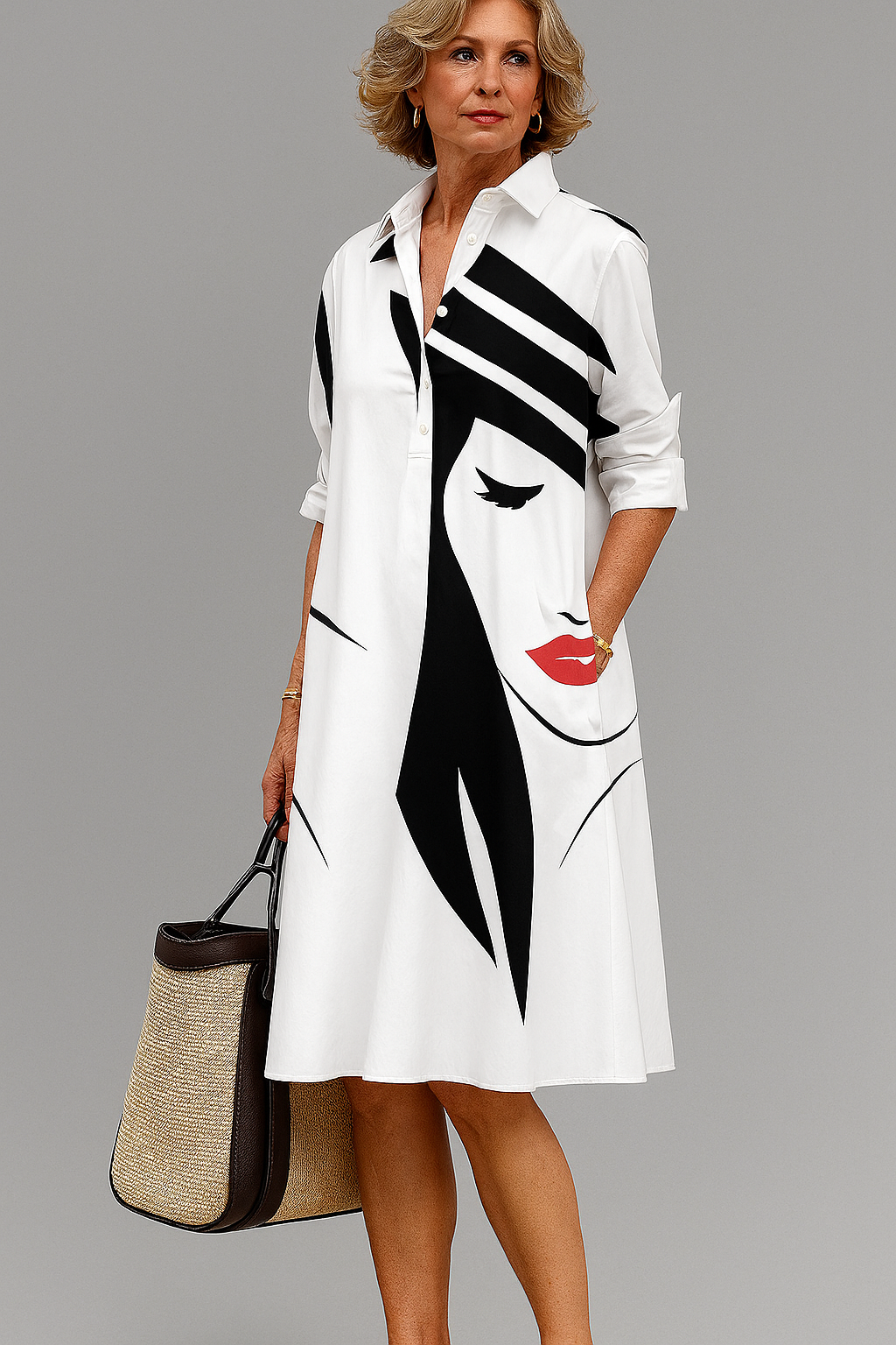 The Vivienne — Relaxed Floral Midi Dress