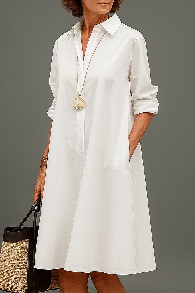 The Amélie — Elegant Fitted Floral Midi Dress