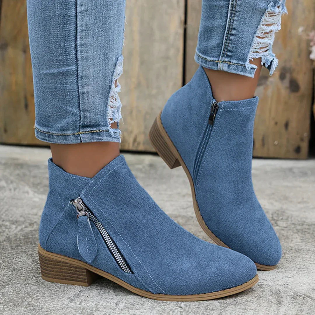 Vivienne — Easy Side-Zip Comfort Shoes