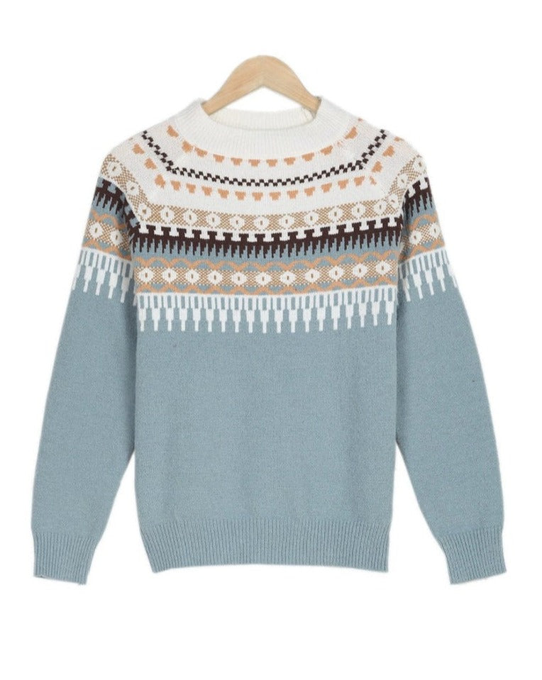The Manon — Cozy Fair Isle Pullover